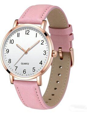 Women's Pink Analog Specially Stylish Quartz Pointer Design Round Wrist Watch